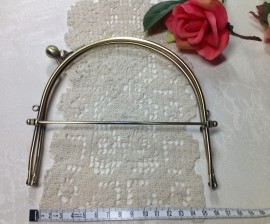 Curved frame antique brass