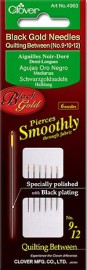 Black Gold Quilting Needles 9,10,12 (6 in Pkg)